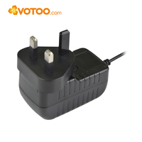 Adaptateur secteur interchangeable 12V 1A 12W Haute efficacité et protection contre les courts-circuits
