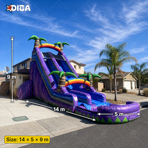 <span class=keywords><strong>Toboggan</strong></span> aquatique gonflable personnalisé pour enfants, <span class=keywords><strong>toboggan</strong></span> aquatique pour enfants pour terrain arrière - Product Image 5