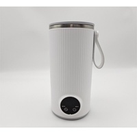 NOUVEAU DESIGN Bouilloire Électrique Sans Fil Rechargeable à Mélange Automatique 350ml en Acier Inoxydable pour Hôtel, Maison et Extérieur
