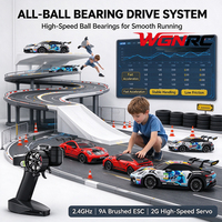WGNRC PO4302 1/43 Modèle de voiture RC miniature de qualité hobby, Voiture de course RC miniature de bureau, Voiture RC miniature de poche, Voiture RC miniature légère haute vitesse