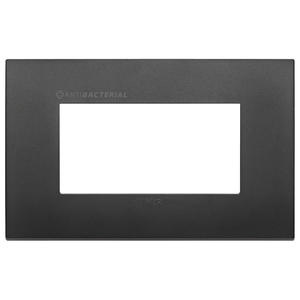 แผ่นติดผนังวิมาร์ แอนตี้แบคทีเรีย สีดำ 14.5x9 ซม. สำหรับสวิตช์ - Product Image 1