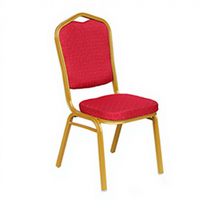 Chaise de salle à manger en métal empilable transparente pour hôtel et restaurant, mobilier d'extérieur, fabrication CE, vente en gros