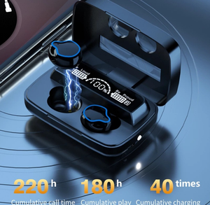 Écouteurs sans fil 2021 TWS 5.0, usine chinoise, Super Bass, bande dessinée, oreillettes Tws M9 avec batterie externe - Product Image 5