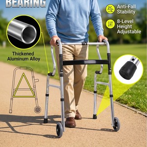 Hengheyue Aluminum Alloy <b>Walking</b> Aid Height Adjustable <b>Frame</b> Type For Elderly Rehabilitation Support - Product Image 3