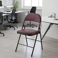 Chaise de bureau pliante en métal, mobilier scolaire