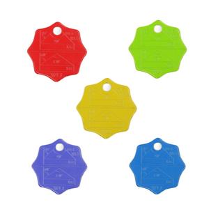 맞춤형 금속 스탬핑 빈 태그 알루미늄 블랭크 금속 태그 구멍이있는 라운드 - Product Image 1