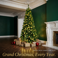 Sapin de Noël Artificiel Haut de Gamme Réaliste de 2,10 m avec Base Robuste en PVC Écologique pour Décoration de Salon