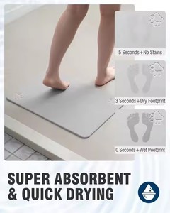 Tapis de bain antidérapant en diatomite Skymoving, personnalisable et multi-usages, en terre de diatomée, tapis de bain en pierre, vente chaude - Product Image 3