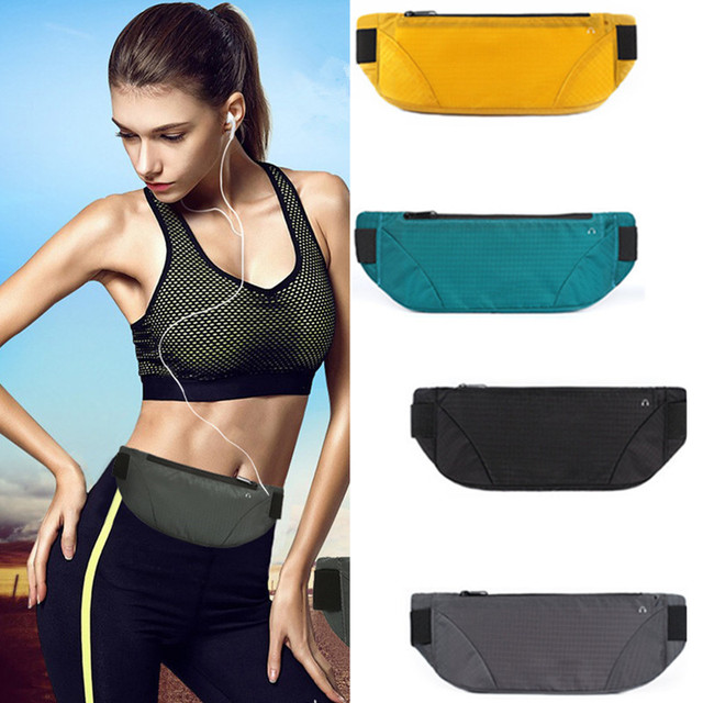 1PC Unisex Polyester Fanny Pack Running Waist Pack Pillow Shape Sports Lightweight Waterproof Breathable Phone Pouch