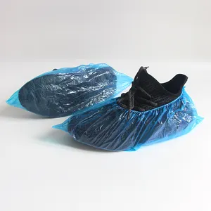 Sicherheit medizinische wasserdichte Einweg-Schuh abdeckung mikro poröse klare rutsch feste PE-Stiefel abdeckung Vlies-Schuh überzüge