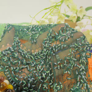 Özelleştirilebilir renkler ile toptan el yapımı boncuklu dantel nakış. - Product Image 6