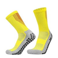 Chaussettes de sport compressives antidérapantes pour hommes, avec grip pour le football, logo OEM, motif personnalisé, anti-pression, antidérapantes