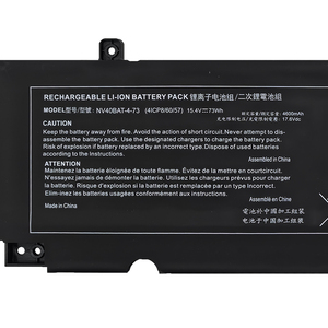 NV40BAT-4-73 73Wh Laptop <b>Battery</b> Replacement for Clevo X16 Pro 23 6-87-NV4RS-74M00 Notebook <b>Battery</b> - Product Image 2