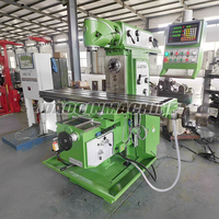 Vertikaler Horizontaler Fräskopf Universalfräsmaschine X6440 Drehtisch Automatischer Vorschub Mittelschwere Ausführung ISO50 Spindelkonus