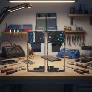 Cover Posteriore Blu Viola in Lega di Alluminio per Xiaomi Redmi Note 10 Pro, Telaio di Ricambio - Product Image 2