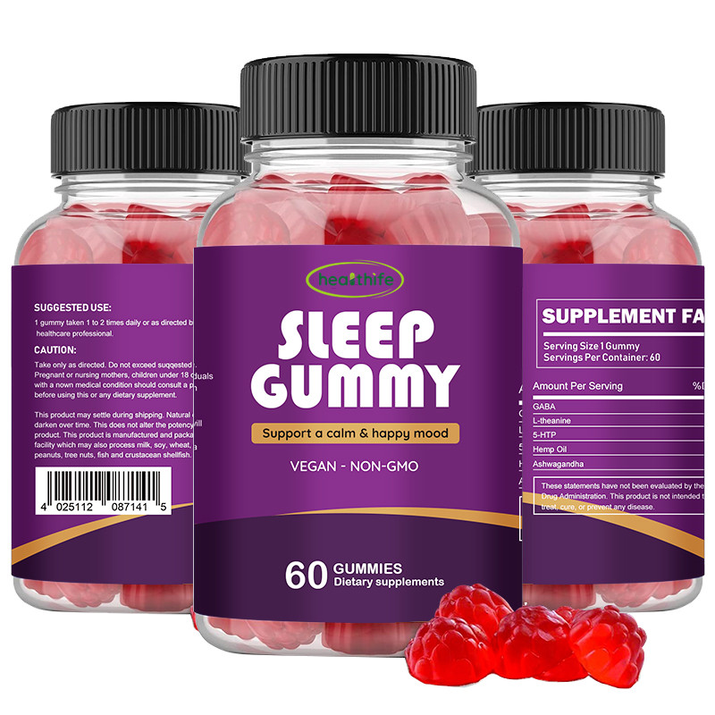 Фирменная марка для глубокого сна, жевательные резинки с габом, L-теанин 5-HTP, пеньковая ашваганда, жевательные конфеты