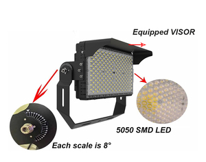 5 anni di garanzia luce per stadio luce esterna IP66 stadio luce <span class=keywords><strong>Led</strong></span> 1000W 150LM/W 160000 lumen luci di alta - Product Image 4