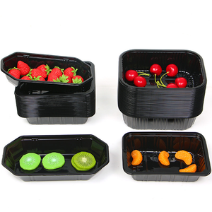 <strong>Disposable</strong> Eco-Friendly Transparent PET <strong>Plastic</strong> Food Storage <strong>Trays</strong> Cake Fruit Packing Display Dry Fruit Vegetable Snack - Product Image 5