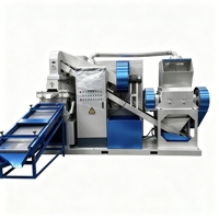 Machine de granulation de fil de cuivre pour câbles de récupération, fils fins, câbles de chargeur, lignes téléphoniques, 380V, avec séparation cuivre-plastique