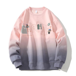 Pull dégradé pour homme, col rond, printemps et automne, nouvelle collection 2025, confortable, respirant, élégant et tendance - Product Image 4