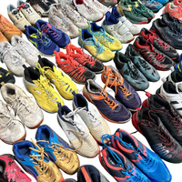 Stock de chaussures d'occasion de vente en gros d'usine de S27-3 chaussures de badminton d'occasion de marque chinoise chaussures de badminton d'occasion pour hommes