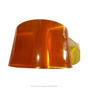 Jaune <span class=keywords><strong>translucide</strong></span> doux côtelé clair film de protection en plastique <span class=keywords><strong>PVC</strong></span> bande de porte rideau - Product Image 3