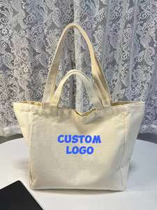 Sac de plage en toile personnalisé, grand format, écologique, durable, avec deux poignées - Product Image 3