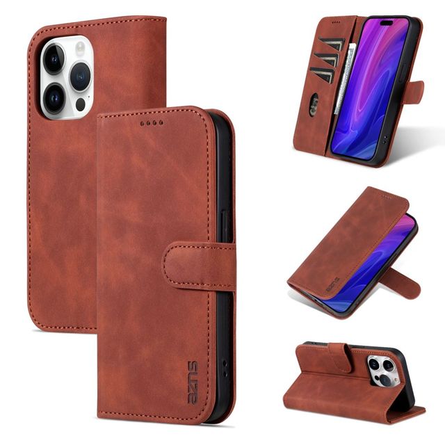 Luxury Flip Wallet Phone Case for iPhone 14 Fashion PU Leather Mobile Cover for iPhone 13 15