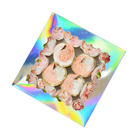 Boîte à gâteaux et desserts avec fenêtre, écologique, biodégradable, en carton rigide, gaufrage, pelliculage mat, taille personnalisée, pour boulangerie, sushis, nouilles