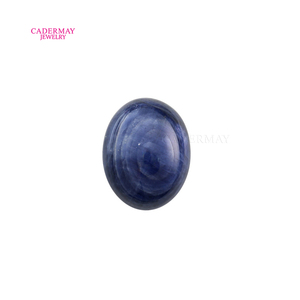 Cadermay Natürlicher Blauer Korund Oval Geschliffener Edelstein Loser Saphirstein <span class=keywords><strong>Roy</strong></span> Natürlicher Blauer mit Riss für Feine Schmuckherstellung - Product Image 5