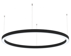 ECOJAS-lámpara colgante de anillo comercial, luz colgante redonda de 95-277V, LED moderno, artes <span class=keywords><strong>y</strong></span> artesanías personalizadas, aluminio, 80-120ra, PMMA - Product Image 6