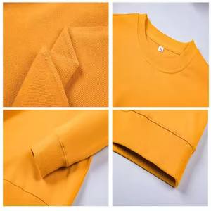 Sweat à capuche noir uni 100% coton de haute qualité pull à logo personnalisé à la mode pour l'automne - Product Image 5