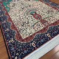 Tapis de prière musulman en polyester rembourré à motif floral, lavable et inodore, pour la maison, les voyages et la voiture, prix de gros abordable
