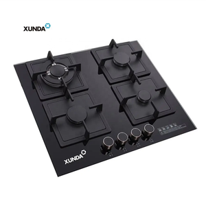 Xunda Fabricant Vente en gros de verres ménagers Table de cuisson à gaz 4 brûleurs Cuisine Cuisinière à gaz Cuisinière Plaques de cuisson - Product Image 1