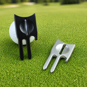Outil de réparation de divots de golf personnalisé avec marqueur de balle magnétique en métal, logo personnalisé, vente en gros, OEM, cadeau pour tournoi de club, fabricant - Product Image 1