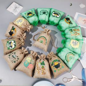 Nueva bolsa de regalo de Festival de la cerveza de moda para fiesta de <span class=keywords><strong>Carnaval</strong></span> Paquete de algodón de azúcar con bolsa con cordón de yute reciclable - Product Image 4