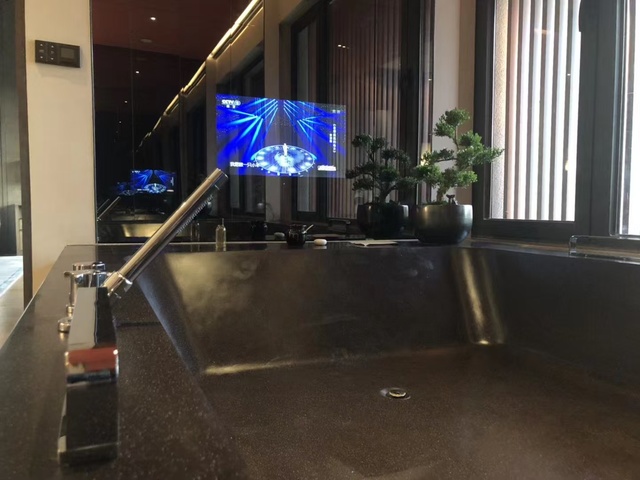 Factory Sale Custom Size Android Mirror TV Touch Control Full Feature Wall Mount for Villa Bathroom Beauty Salon Hotel Project