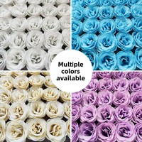 Flauschige Seiden-Kunstrosen in Großpackung, Glitzer-Rosen im Kristall-Stil, Künstliche Rosenköpfe für Hochzeitsdekoration, Großhandel