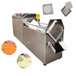 Mesin pemotong sayur akar dan buah, mesin pemotong stik kentang lobak wortel