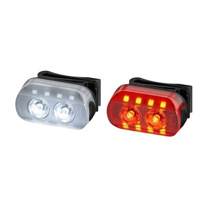 ไฟหน้าจักรยานและไฟท้าย Smiling Shark QX-D331 แบบคู่ ชาร์จ USB ได้ ไฟ LED สำหรับปั่นจักรยาน - Product Image 1