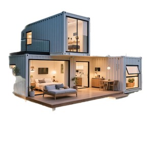 HangKangCM Villa Living: Contenedor habitable, Sala de Juntas Móvil, Casa Móvil Desmontable, Vivienda Rural Exterior de Estilo Sencillo, Acero Pintado - Product Image 1