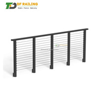 Tube de balustrade en acier inoxydable DF 316 de 36 et 42 pouces pour intérieur et extérieur, pour terrasses, escaliers, balcons, avec câble de main courante en acier inoxydable