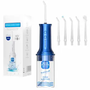 Fabrika şarj edilebilir diş ağız duşu diş temizleyici diş duşu akülü IPX7 taşınabilir Oral Irrigator Flosser makinesi