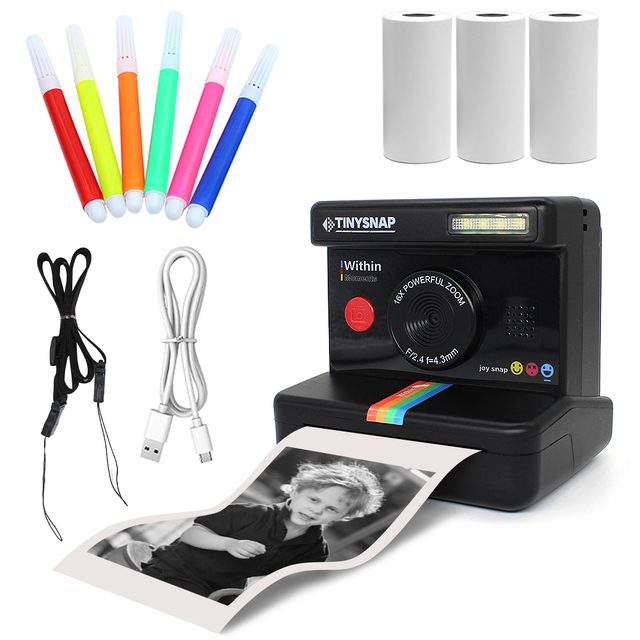 Digital Instant Photography Camera 2.4 Inch IPS Display Instant Camera for Kids