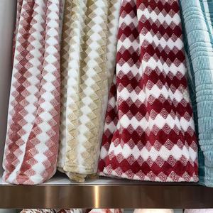 Custom Cationic Printed <strong>King</strong> Striped 100 Percent Polyester Fleece <strong>Bed</strong> <strong>Throw</strong> Blanket <strong>Super</strong> Soft Lightweight All Season - Product Image 3