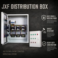 Boîtier de distribution métallique intérieur personnalisable JXF 220V 380V 50Hz 60Hz avec disjoncteurs MCB et MCCB pour panneau de commande de protection de circuit