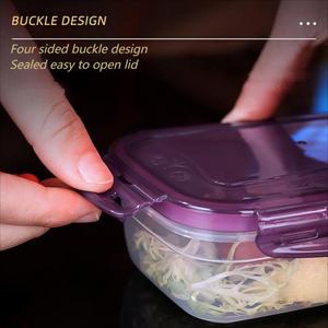 Bán buôn thiết kế tối giản lò vi sóng an toàn leakproof nhựa Hộp Ăn Trưa nhà bếp Sử dụng bữa ăn chuẩn bị thực phẩm lưu trữ <span class=keywords><strong>container</strong></span> - Product Image 5