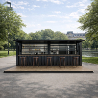 Maison Conteneur Modulaire Préfabriquée pour Commerce, Conception Commerciale, pour Café, Lait, Thé, Boissons