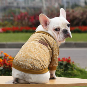 Gilet doux pour <span class=keywords><strong>chien</strong></span> et chat, violet, mignon, vêtements <span class=keywords><strong>en</strong></span> tricot pour animaux de compagnie, confortable, chaud, tenues quotidiennes, petits et moyens animaux de compagnie, lavable à chaud, confortable, printemps - Product Image 2