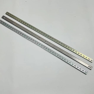 Riel DIN de acero o aluminio para gabinete de servidor IA, riel industrial de acero con orificios fijos para C45, plateado/dorado - Product Image 3